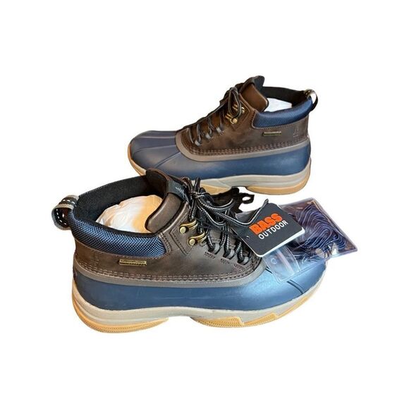 Bass Outdoor Field Duck Mid Boots -Brown/Navy -Size 8- NIB - Picture 5 of 7